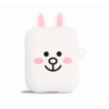 coque airpods lapin blanc