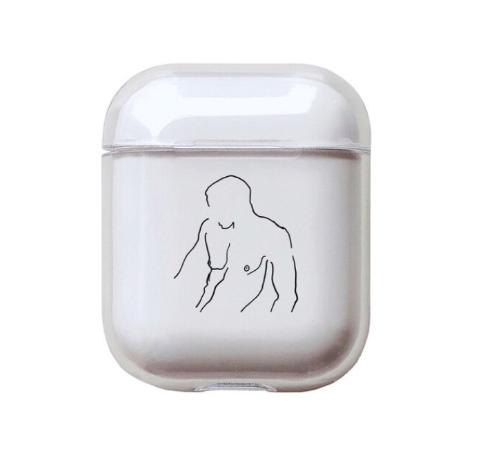 coque airpods dessin homme