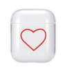 coque airpods coeur rouge